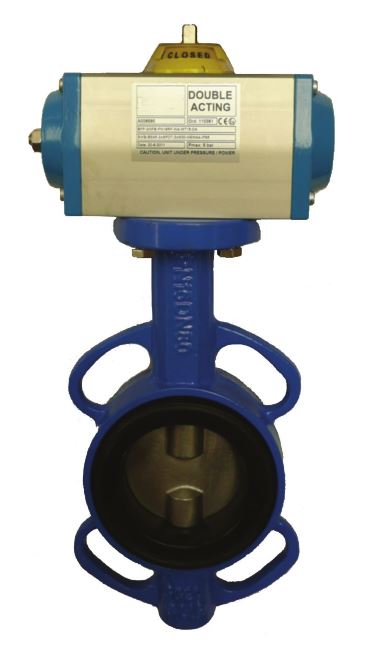 Vlinderklep Pneumatisch  OTV EVC 10  GG20  RVS  EPDM