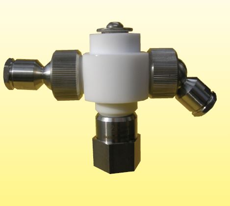 Roterende Sproeikop  GF Model T PTFE/RVS 0-20 Bar