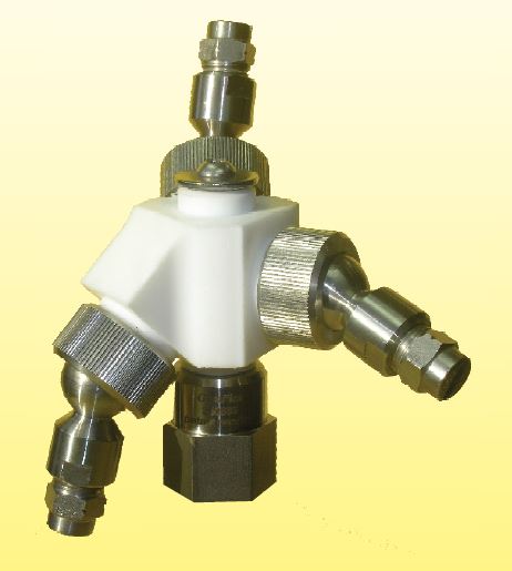 Roterende Sproeikop  GF Model 3A PTFE/RVS 0-20 Bar