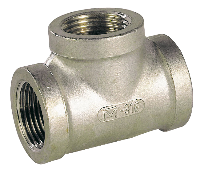 Verloop-T-stuk   1/4 " Tot  2"  316 RVS
