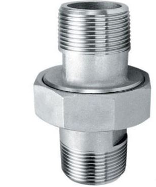 Koppeling bu-bu con No, 341/A 1/8" Tot 4"   316 RVS