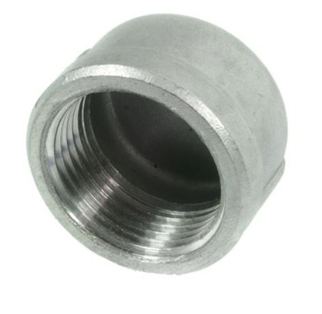 Ronde kap No. 300/R  1/4 tot 4"  316 RVS