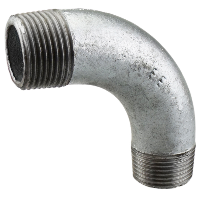 Bocht 90G ISO G8 1/2 "tot 1"  Verzinkt