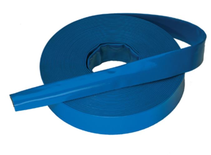Waterslang M Plat Oprolbaar PVC Blauw
