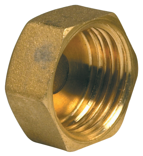 Dichtkap  No. 300 1/4 "tot  4"  Messing