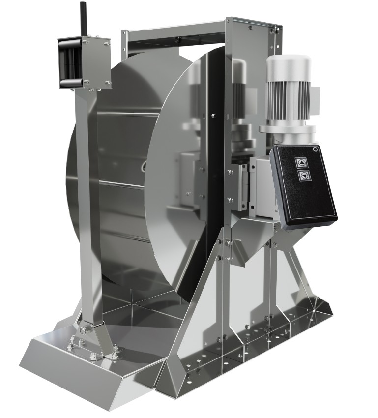 Slanghaspel  OAV E RVS Elektrisch  100 mtr 1" 230 V