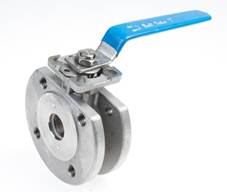 [30040 WEB] Kogelkraan RVS Wafer PN16