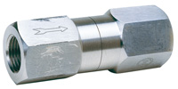 [3088 WEB] Terugslagklep 1/4 / 1" 400 Bar  RVS