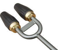 [725800034] Spuitlans Dubbel OSPU 1/4M x  2 x1/4M RVS