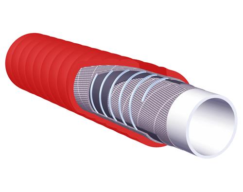 [10910050] Levensmiddelenslang  EPDM Drophose DH 51 * 64mm Rood