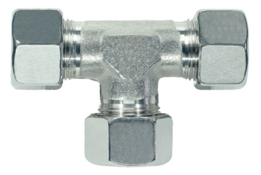 [87023 WEB] T Stuk  RVS  Snijring 500 Bar Tot 250 Bar