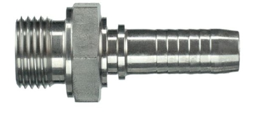 [8730012 WEB] Pers Adapter  Voor Slang Montages Buitendraad RVS