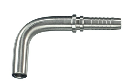 [8730016 WEB] Pers Adapter  Aanlas Tule 90° Voor Slang Montages  RVS