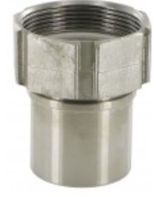 [20574 WEB] Slang Pilaar Glad Voor Klemschaal of Persen Bi Draad RVS