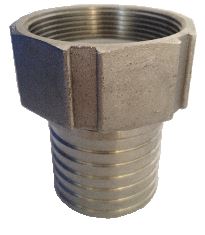 [20575 WEB] Slang Pilaar Rib Voor Klemschaal of Persen Bi Draad RVS